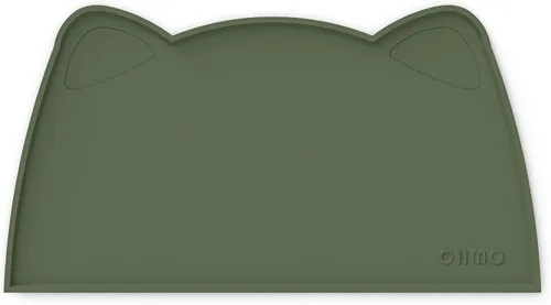 Miniatura 17 de OHMO - Tapete de silicona para comida para gatos, tapete de alimentación de mascotas para el piso, antideslizante e impermeable, bandeja para agua