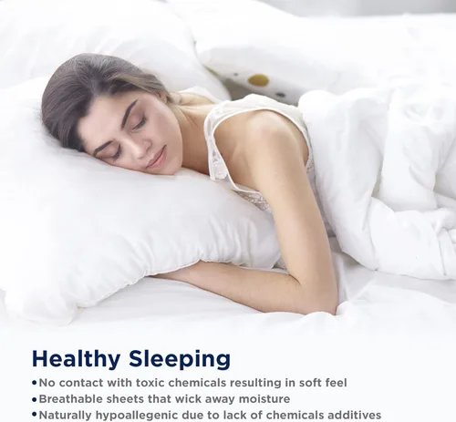 Miniatura 7 de LANE LINEN - Sábanas tamaño Split King para cama ajustable, 450 hilos, 100% algodón, 2 sábanas bajeras individuales XL, con bolsillo profundo, 05
