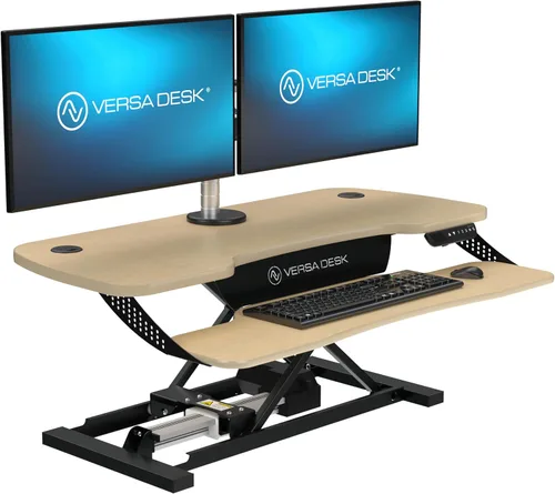 Miniatura 13 de VERSADESK PowerPro Elite - Convertidor de escritorio eléctrico ajustable de 36 pulgadas con controlador programable y concentrador USB. Aplicación