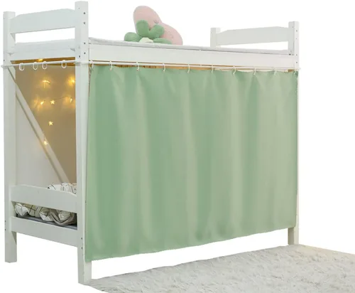 Miniatura 18 de Cortinas Opacas de Servicio Pesado para Litera Inferior, Toldo de Privacidad Tamaño Twin para Casa/Dormitorio Universitario, 1 Panel, Beige