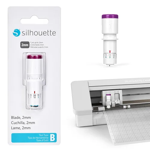 Silhouette America 2mm, Cuchilla de corte profundo para Cameo 4 y Portrait 3
