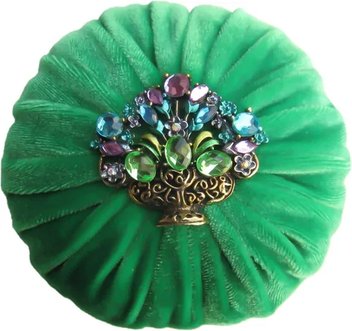 Miniatura 7 de Cojín de terciopelo con decoraciones de diamantes de imitación para costura, relleno de arena abrasiva de esmeril, hecho a mano en Estados Unidos