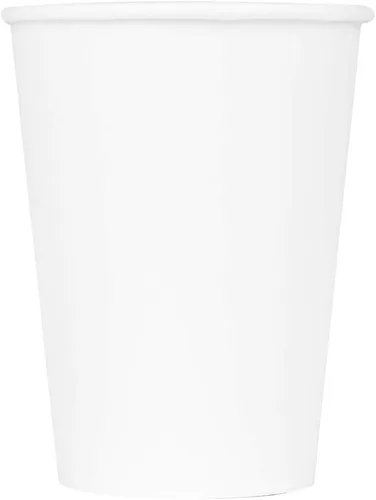 Miniatura 25 de Karat Taza de papel para café expreso de 4 oz, 1000 unidades, taza desechable para enjuague bucal, para bebidas calientes y frías, blanca (C-K504W)