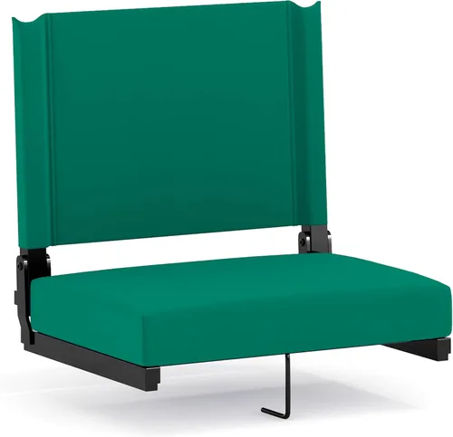 Miniatura 22 de Flash Furniture - asiento cómodo para usar en gradas de Flash - soporta 500 libras Silla de estadio ligera con asa y asiento ultra acolchado