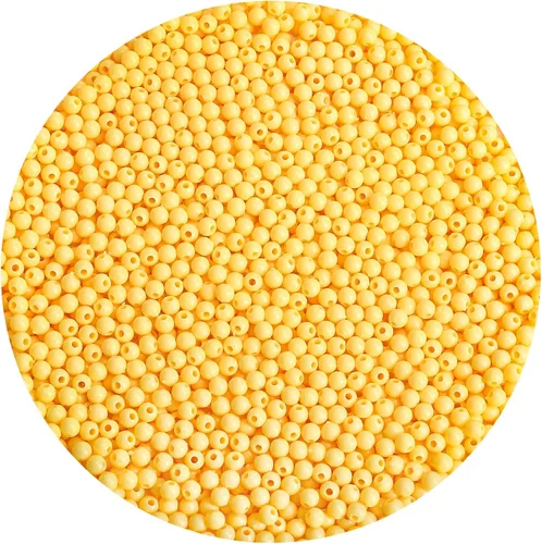 Miniatura 71 de BONNY BOXX 2000 piezas 4 mm cuentas redondas de acrílico de zafiro suave, bolas de plástico de chicle de burbujas, cuentas gruesas de bolas