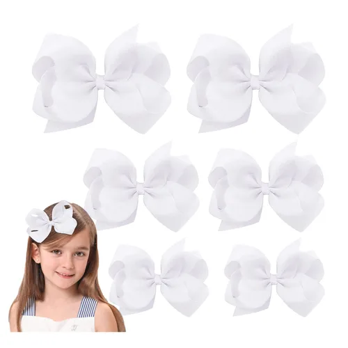 Miniatura 9 de Lazo de pelo azul marino para niñas y niños pequeños – 6 piezas de pinzas de cocodrilo de grogrén (6 x 2, 4 x 2, 3 x 2)
