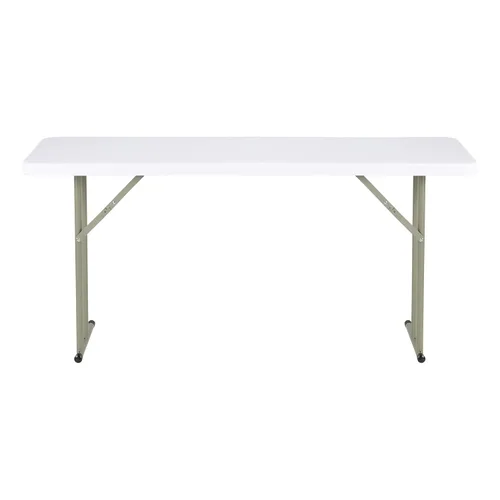 Miniatura 10 de Norwood Commercial Furniture Mesa de entrenamiento plegable para interiores y exteriores, de 5 pies, rectangular, de plástico moldeado por soplado