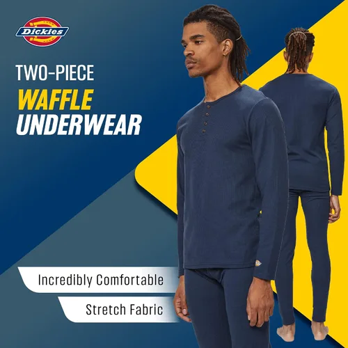 Miniatura 3 de Dickies Conjunto de ropa interior térmica para hombre, 2 piezas, capa base para clima frío para hombre