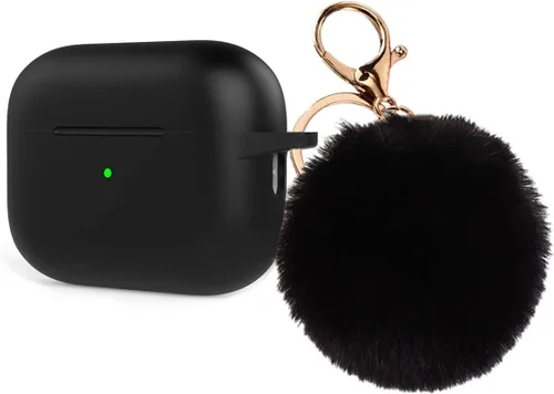 Funda para Airpods Pro de 2ª generación, bonita funda para Airpod Pro 2 para mujeres y niñas, elegante funda protectora de silicona con llavero de