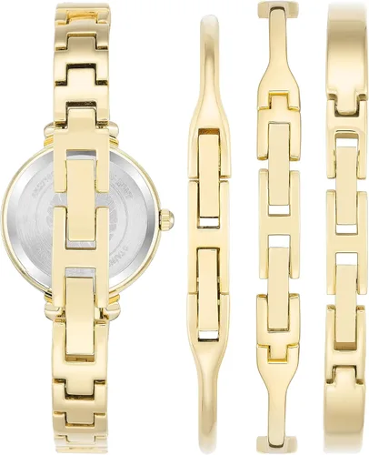 Miniatura 3 de Anne Klein Juego de reloj de pulsera con detalles de cristal prémium para mujer