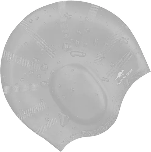 Miniatura 2 de gorra de natación para cabello largo plateado