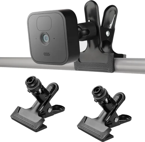 iTODOS Paquete de 2 abrazaderas de clip para Blink Outdoor 4 (4ª generación)/(3ª generación)/XT/XT2/Mini, soporte de metal, soporte de cámara para