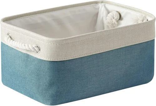Miniatura 80 de TheWarmHome Contenedores de almacenamiento para estantes, tamaño mediano, 3 unidades, 13.8 pulgadas de largo x 9.8 pulgadas de ancho x 6.7 pulgadas