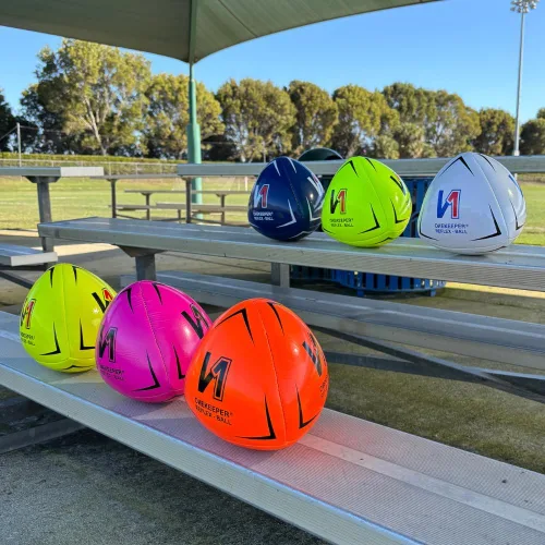 Miniatura 5 de ONEKEEPER Pelota de reflejo y reacción para fútbol - Blanco, naranja, azul, rosa y amarillo fluo, entrenamiento de agilidad y coordinación