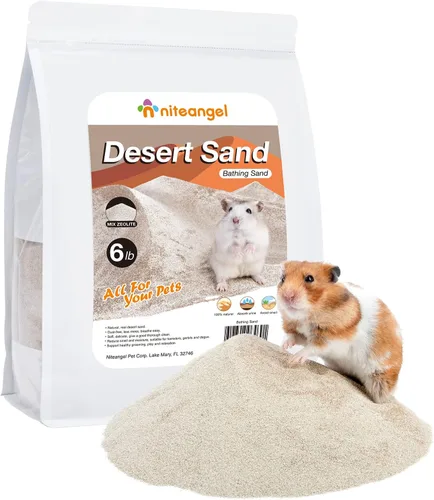 Miniatura 8 de Niteangel Arena de Baño del Desierto para Hámster Arena de Baño sin Polvo o Arena para Arenero para Hámster, Chinchillas, Jerbo, Ratón, Degu u