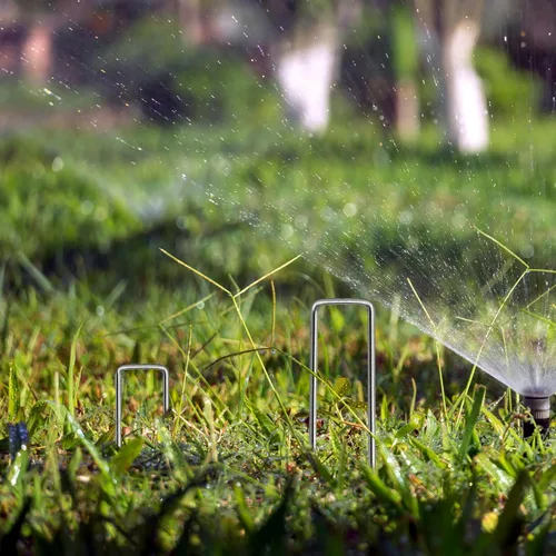 Miniatura 4 de Grapas para Paisajismo de 6 pulgadas, Grapas para Césped Galvanizadas Calibre 11, Estacas de Jardín Resistentes para Asegurar sin Esfuerzo Tela
