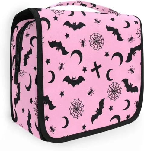 Miniatura 29 de MNSRUU Hanging Toiletry Bag Bats Satellites Skulls and Trees Travel Makeup bag for Toiletries Portable Travel Toiletry Organizer Cosmetic Bags with