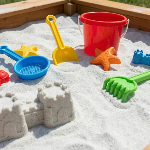 Miniatura 3 de Sandtastik Arena de juego blanca brillante, 100 libras (99.2 lbs) - Cajas de arena de relleno, bandejas de arena, mesas sensoriales Arena