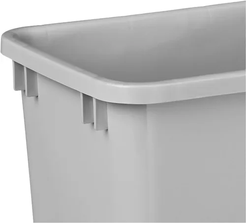 Miniatura 4 de Hardware Resources Contenedor de residuos de plástico gris de 50 cuartos