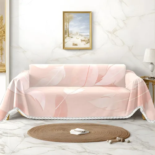 Miniatura 12 de White Cats - Funda de sofá con estampado de gatos negros, fundas para sofá y sillón, resistente a las manchas, protector universal de muebles
