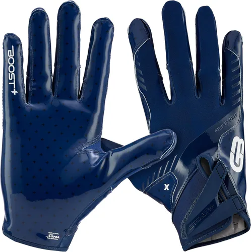 Miniatura 6 de Guantes de fútbol Grip Boost - Tecnología Stealth 6.0 Boost Plus adhesiva sólida - Guantes de fútbol para receptores amplios, tallas para hombres