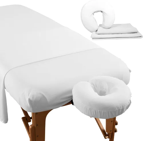 Miniatura 2 de NRG - Sábanas planas de franela de lujo para mesa de masaje – Ropa de cama de masaje 100% franela de algodón – 160 GSM, 200 hilos – Algodón suave