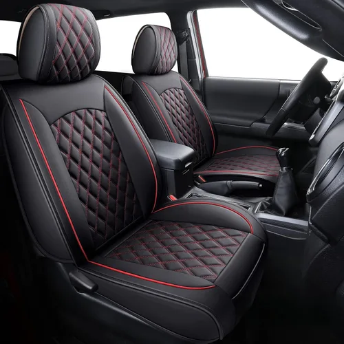 Miniatura 11 de Aierxuan Fundas de asiento Toyota Tacoma de ajuste personalizado TRD Pro 2005-2026 magnéticas, color gris, paquete limitado, SX, doble cabina