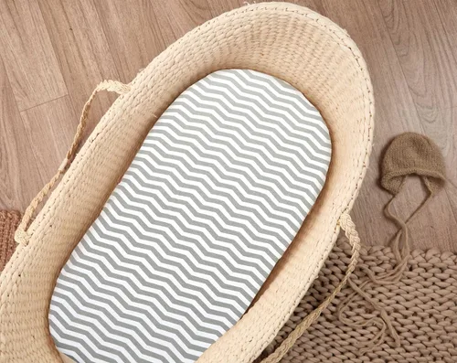 Miniatura 5 de Sábanas de moisés para bebé niña y niño, paquete de 3 sábanas bajeras suaves para moisés, algodón orgánico, transpirable y acogedor, se adapta a