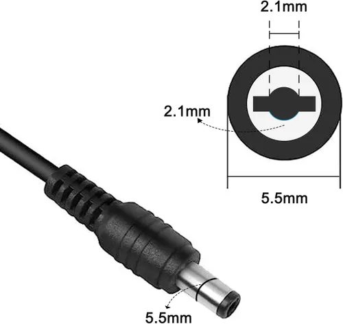 Miniatura 2 de Adaptador de fuente de alimentación de pared de 12 V CC 2A con enchufe de 0.083 in x 5.5 2A (2000 MA) CA 100-240 V a CC 12 voltios, adaptador