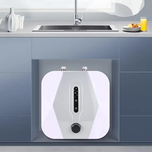 Miniatura 4 de Calentador de agua eléctrico, mini tanque de almacenamiento de calentador de agua caliente, calentador de agua eléctrico de 110 V, cocina y hogar, 8