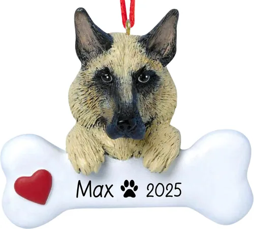 Miniatura 16 de Adorno de Navidad personalizado Beagle 2026 Raza de perro con hueso y corazón decoración de árbol de Navidad – Regalo único de recuerdo de Navidad