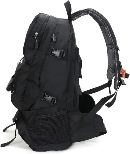 Miniatura 4 de Mochilas impermeables de tamaño 45L o 60 L para viajes de corta y larga distancia, deportes al aire libre, montañismo, senderismo, camping, Negro