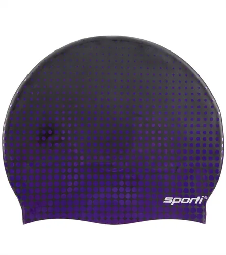 Miniatura 13 de Sporti Gorra de natación de silicona con diseño gráfico con altura de 7.6 pulgadas, apertura de 7.5 pulgadas, gorra de natación antideslizante