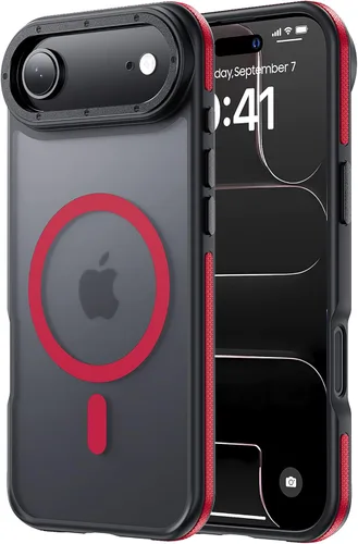 Miniatura 12 de Tigowos Magnetic Guardian - Funda diseñada para iPhone 11 Pro [probada en caídas de grado de 10 pies y compatible con MagSafe] Funda delgada Negro
