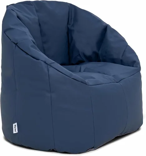 Miniatura 9 de Big Joe Milano - Silla de Puf con Cuero Montana Negro Vibe