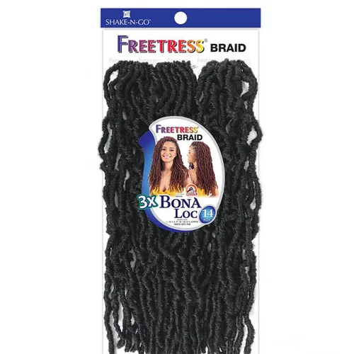 Miniatura 3 de FreeTress - Trenzas de ganchillo 3X Bona Loc de 14 pulgadas (613)