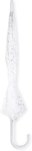 Miniatura 2 de Kate Spade New York Paraguas de burbujas transparentes paraguas de cúpula transparente grande flor de pala blanca
