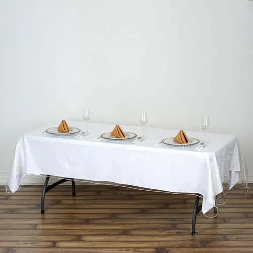 Miniatura 5 de Efavormart - Mantel de vinilo cuadrado transparente de 54 x 54 pulgadas, respetuoso con el medio ambiente, impermeable, para mesas de cocina