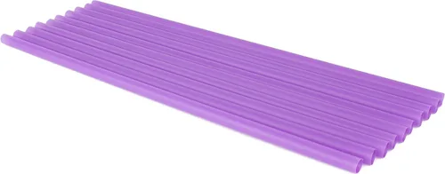 Miniatura 4 de Pajitas de plástico para batidos, envueltas individualmente, no tóxicas y sin BPA (250 unidades, morado)