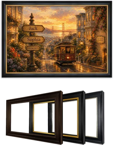 Miniatura 56 de IPIC - Personalized Framed Canvas with Custom Street Sign in Boston Personalized Street Signs with Names, Custom Canvas Print, Boston Sunset