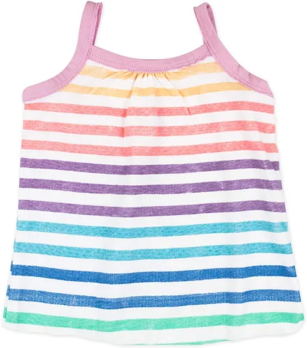 Miniatura 6 de HonestBaby 5-Pack Cami Tops Sleeveless T-Shirts 100% Organic Cotton for Infant and Toddler Baby Girls (Legacy)