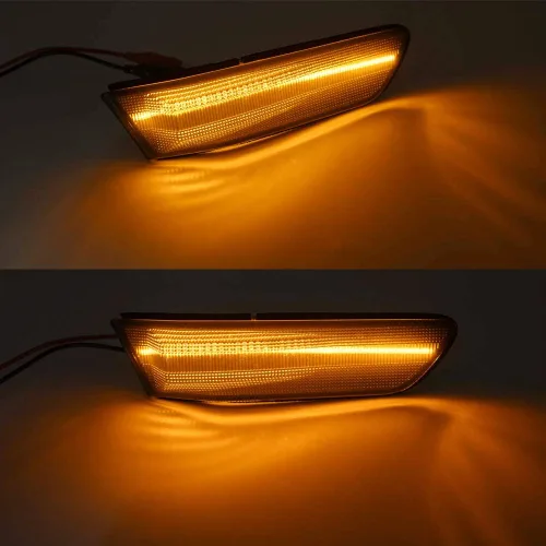 Miniatura 6 de 2 piezas de luces LED ámbar completas para Infiniti G35 coupe Skyline V35 2003-2007, lente ahumada, lámpara de señal de giro lateral delantera