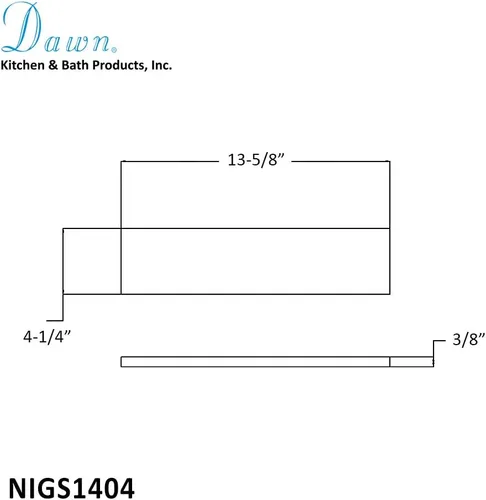 Miniatura 2 de Dawn Estante de cristal para nicho de ducha
