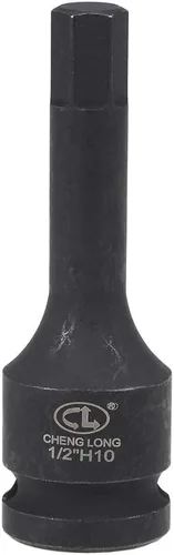 Miniatura 6 de uxcell Broca hexagonal de impacto de 1/2 pulgada x H8 (0.315 in), métrica de 3 pulgadas de longitud, uso de acero CR-MO con destornilladores