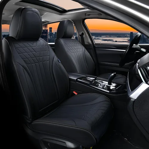 Doogo Fundas de asiento de automóvil, fundas de asiento delantero para automóviles, protector universal de asiento de automóvil, fundas de asiento