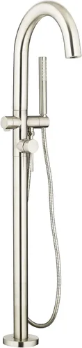 Miniatura 15 de American Standard T064951.243 Kit de acabado contemporáneo redondo para llenado de tina independiente para válvula de entrada Flash, negro mate