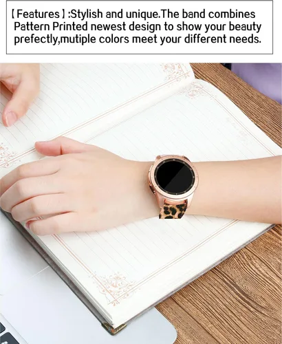 Miniatura 4 de Correas deportivas de silicona de 0.787 in compatibles con Galaxy Watch 6/Watch 5/Galaxy Watch 4 1.575 in 1.732 in/Classic 1.654 in 1.811 in/Watch 3