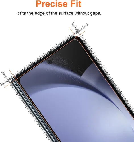Miniatura 6 de KCT Protector de pantalla de TPU compatible con Samsung Galaxy Z Fold 5 / Samsung Galaxy Z Fold 4 5G (2023/2022), película flexible de TPU frontal e