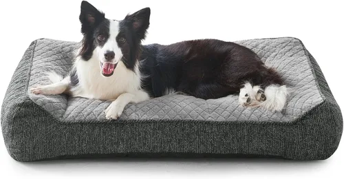 Miniatura 25 de JOEJOY Camas ortopédicas XL para perros de tamaño grande, extra gruesas, con apoyo y laterales, sofá cama ultrasuave para perros grandes, color Beige