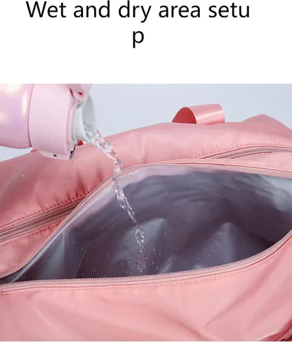 Miniatura 5 de Bolsa de viaje impermeable de gran capacidad húmedo y seco separación almacenamiento natación deportes yoga bolsa fitness bolsa (5), 5